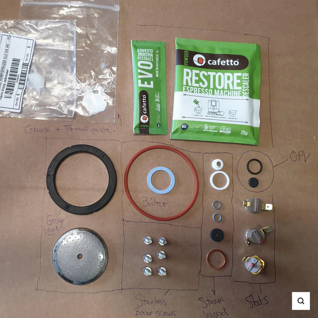 Rancilio silvia service kit 2013 to present