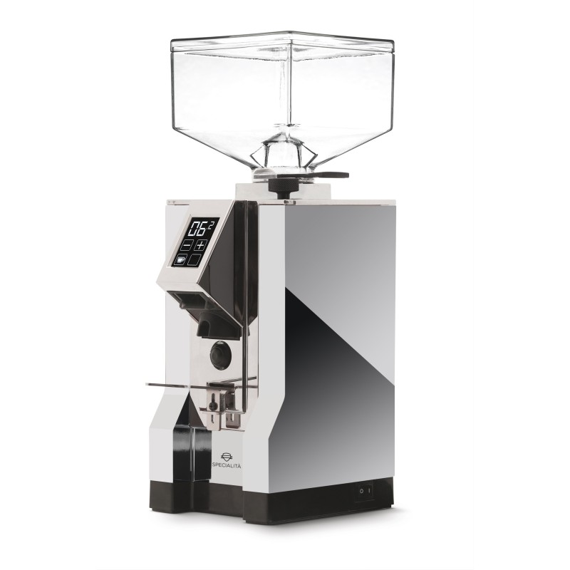 eureka mignon specialita coffee grinder polished silver