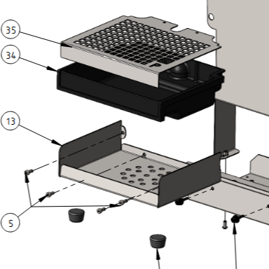 profitec_go_and_casa_v_drip_tray_bracket P9061 / EG100322-00