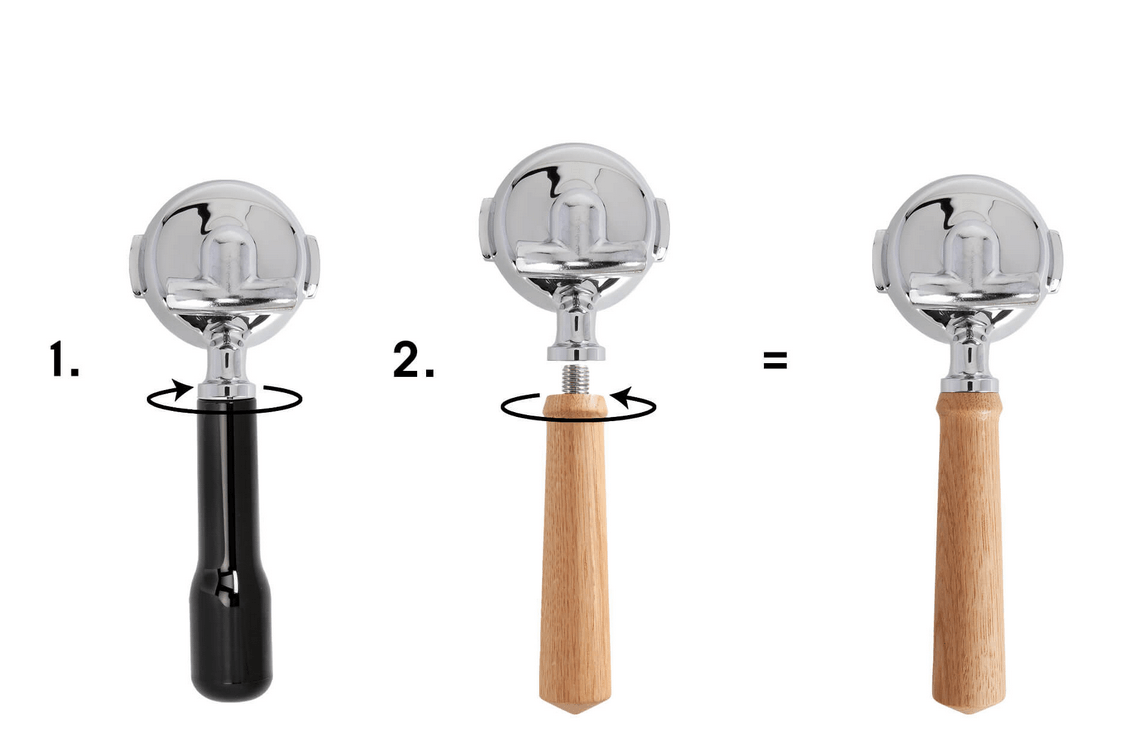 profitec oak handles for the pro 600 espresso machine pr5712