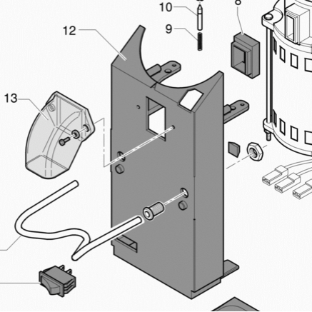 Rancilio Rocky Doserless Grinder Body 21202375