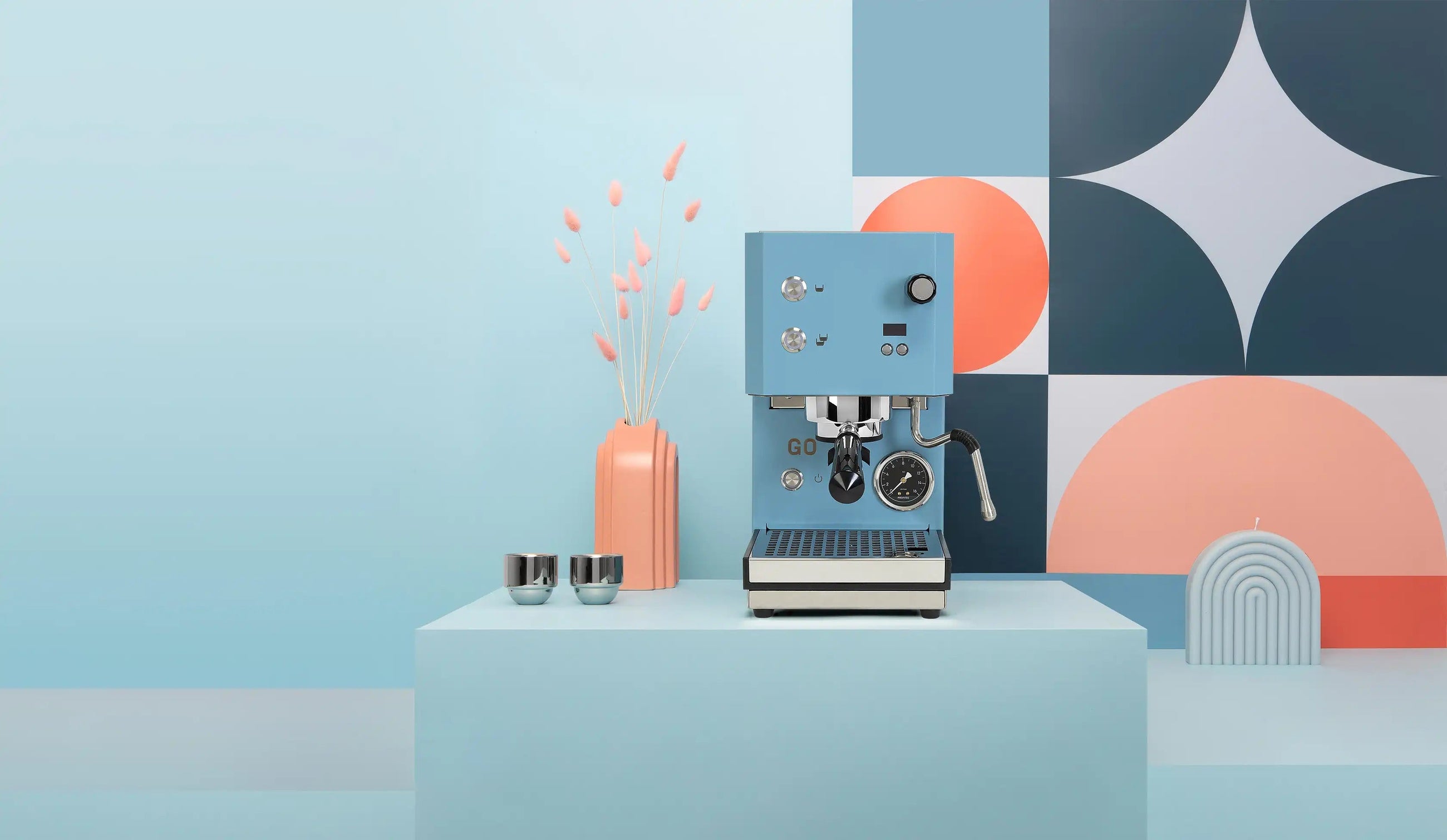 Profitec GO 2.0 Blue Espresso Machine Banner Image