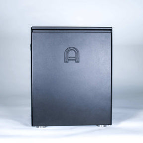 The back of the arkel coast home coffee machine with arkel logo