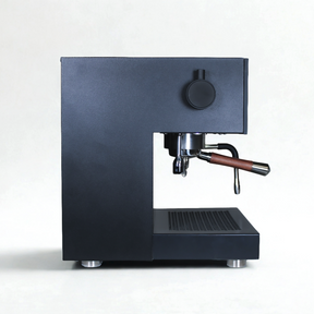 Arkel coast black espresso machine side of machine