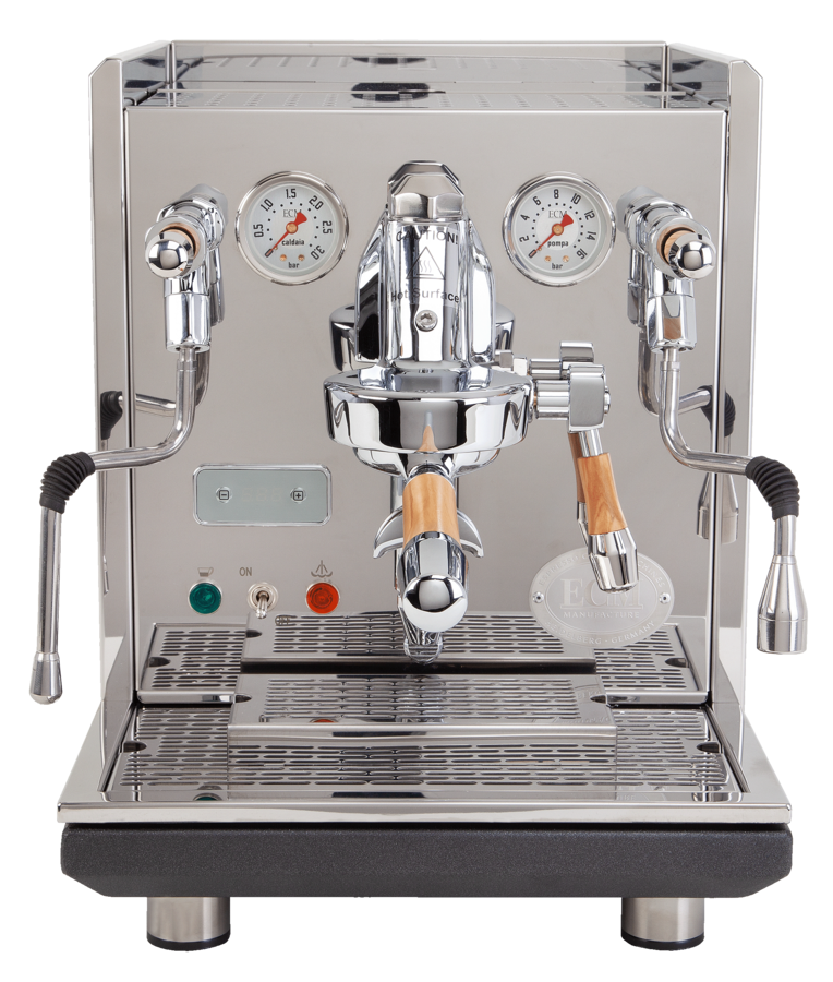 ECM Synchronika with wooden olive lever valve handle set 89493 / AC100053-00