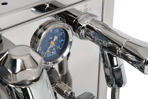 ECM Technika VI detail of blue manometer CM100021-00