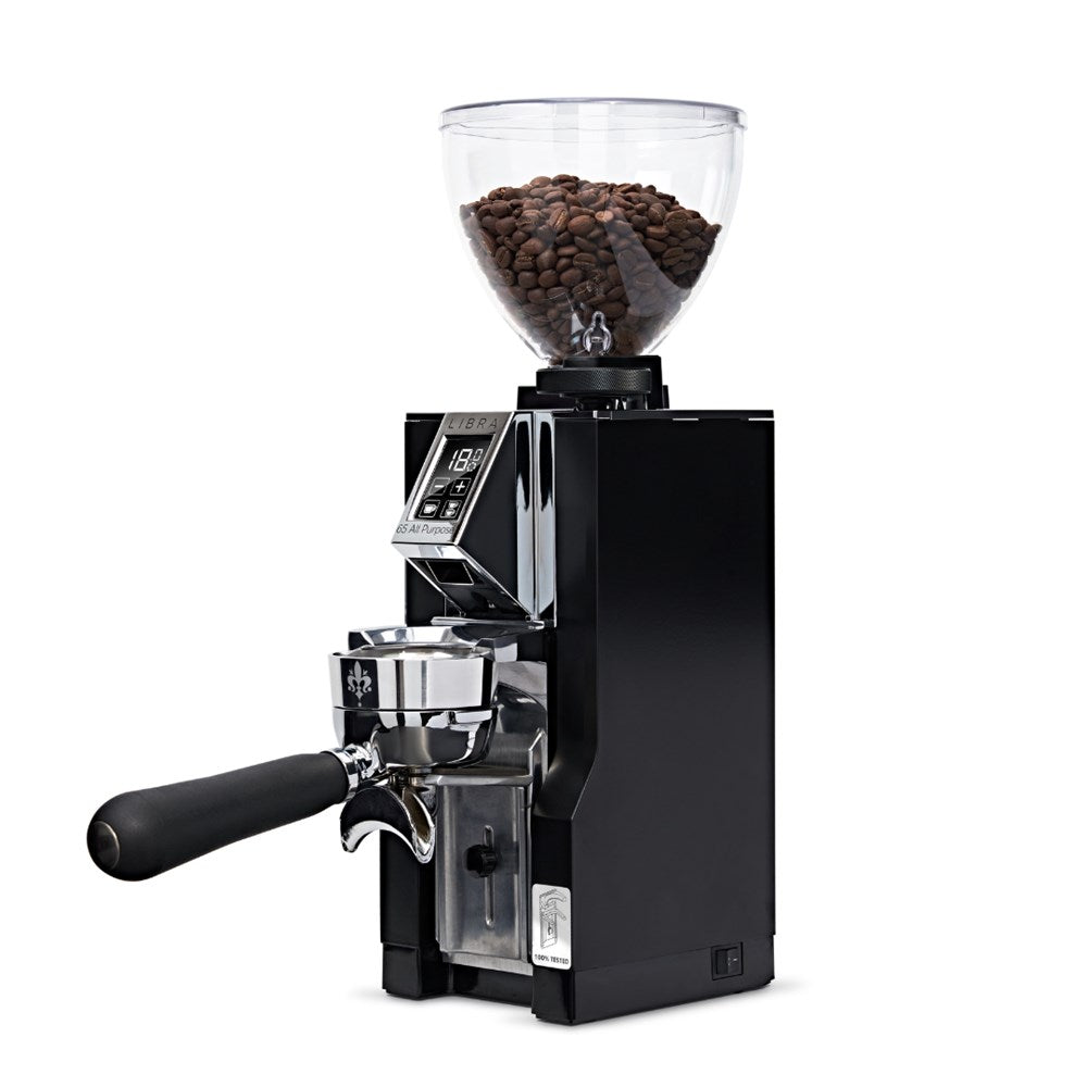 Black eureka mignon libra all purpose 65 coffee grinder with portafilter