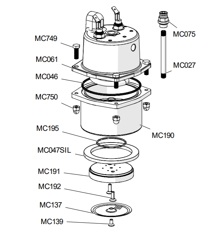 Lelit-shower-screen-exploded-diagram-mc137