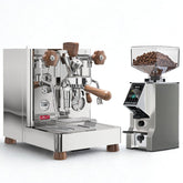 Lelit Bianca Silver Espresso Machine and Eureka Mignon Specialita Smart Grinder Combo Deal Special Offer