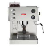 Lelit Kate PL82T Silver Espresso Machine & Grinder with LCC front view