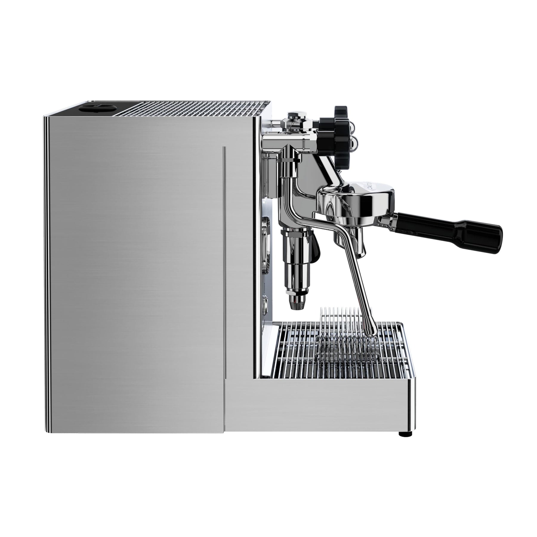 Lelit Mara X V2 espresso machine silver side of machine