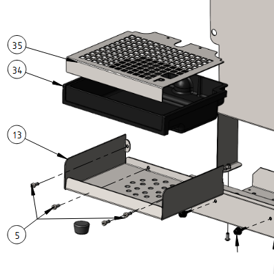 P9072 / EG100427-00 Profitec go espresso machine new drip tray