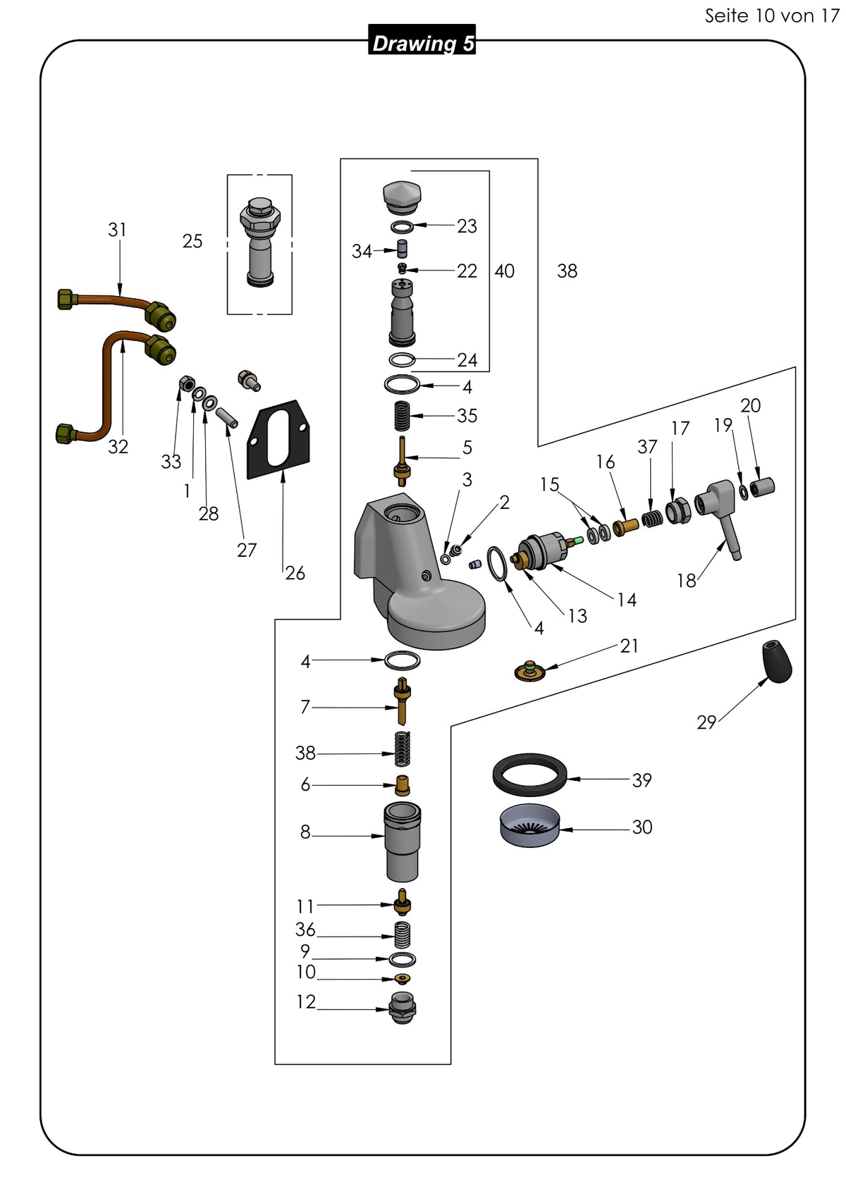 Profitec Pro 700 Parts Exploded Diagram Brew Group