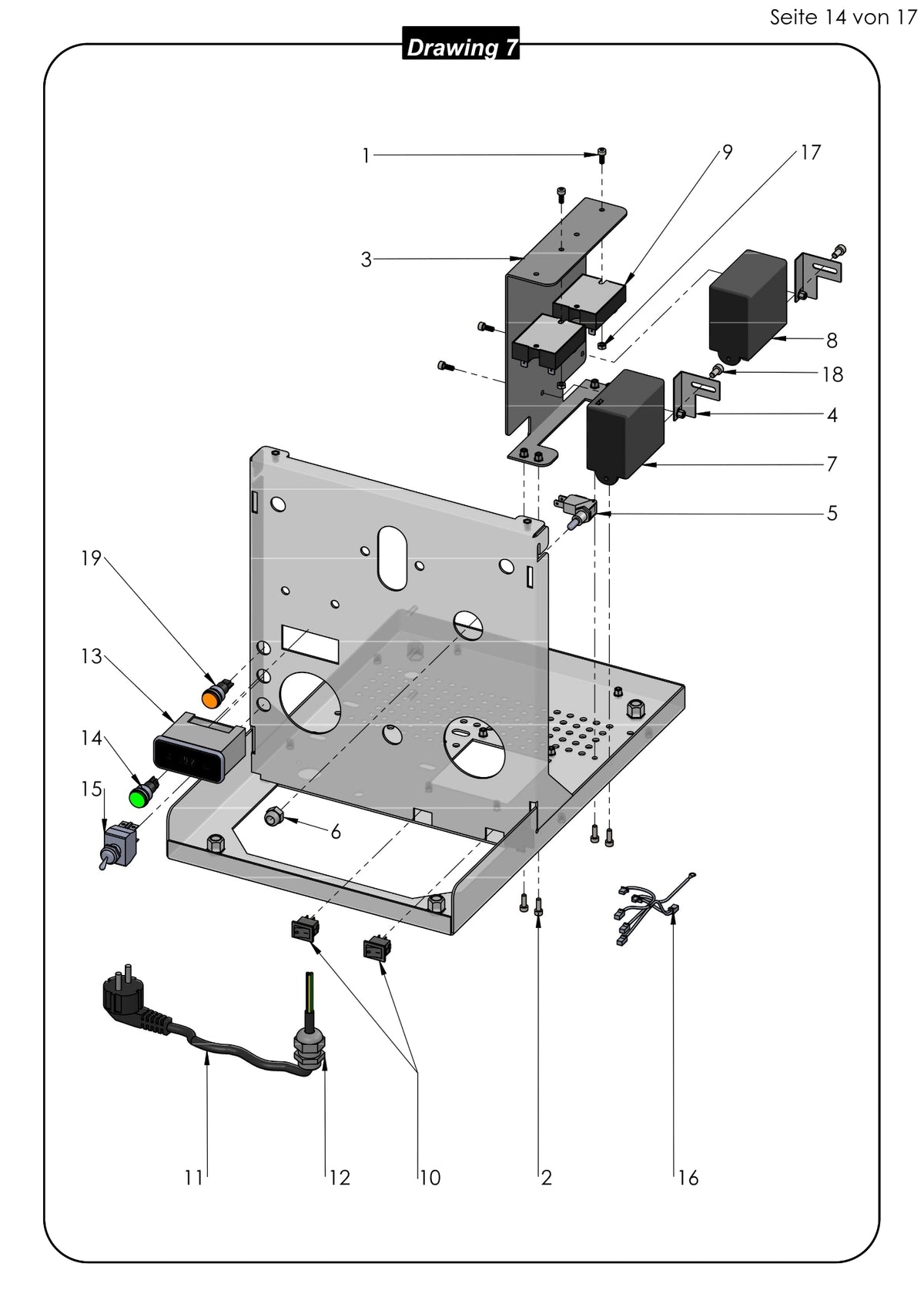 Profitec Pro 700 Parts Exploded Diagram Electronics