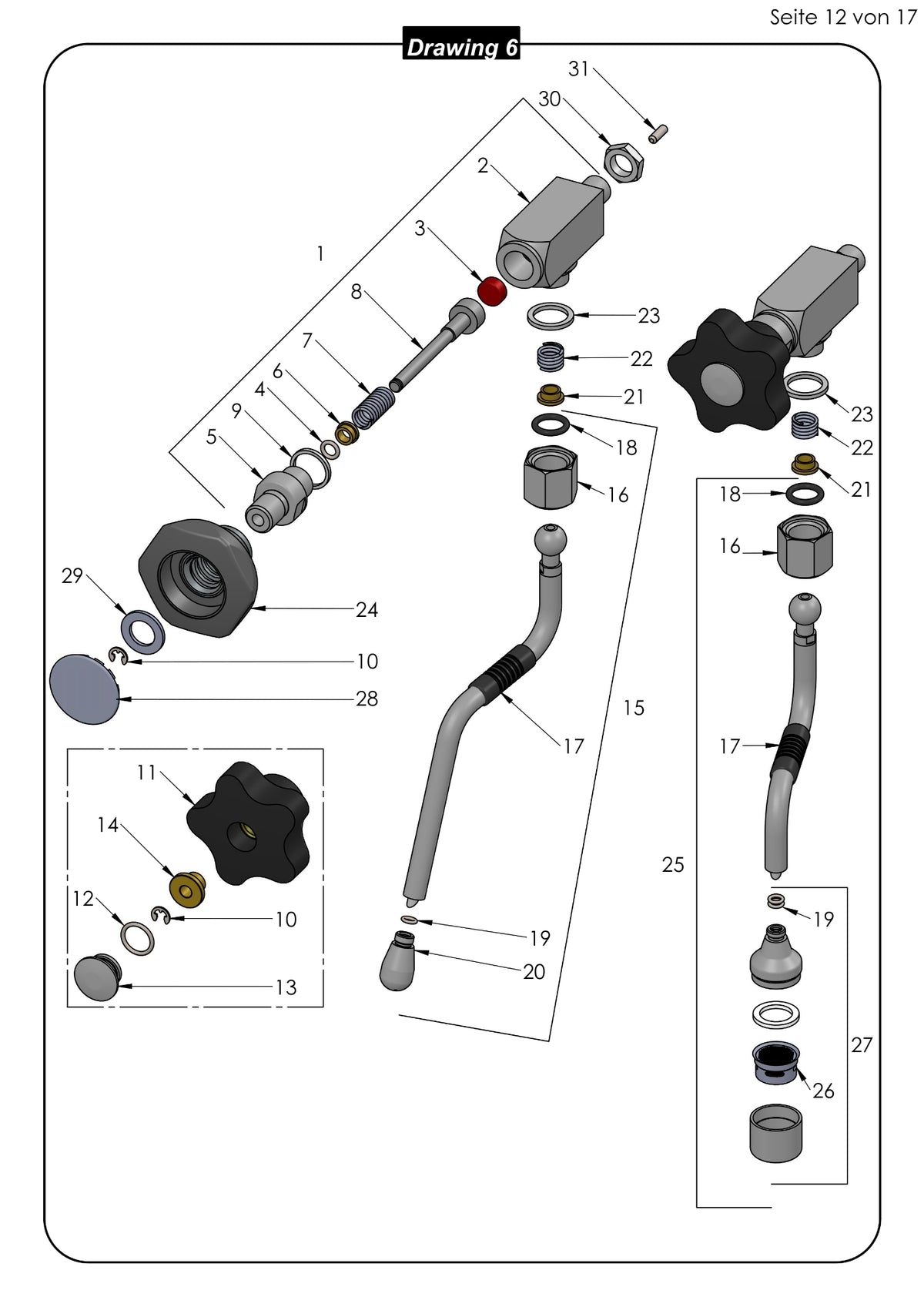 Profitec Pro 700 Parts Exploded Diagram Valves