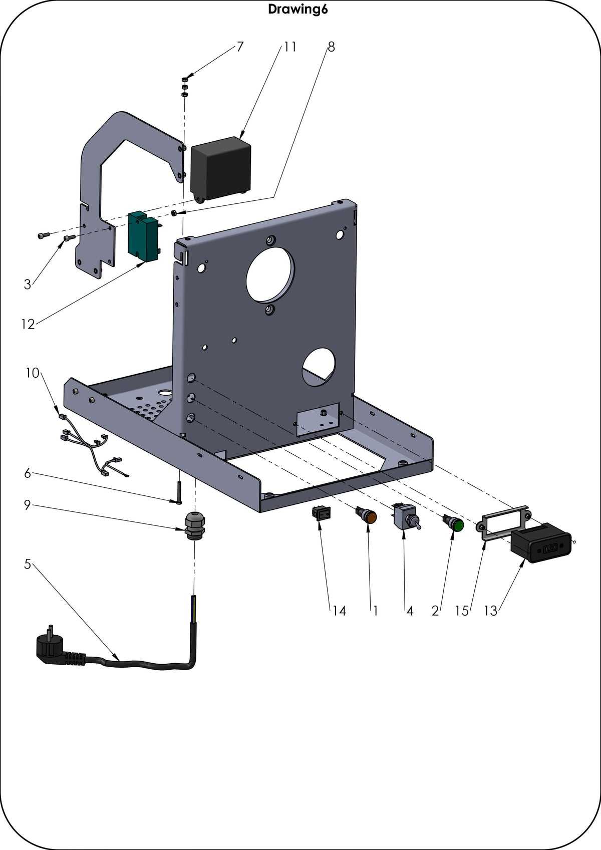 Profitec pro 800 electronics exploded parts diagram
