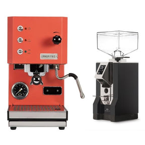Profitec Go Red and Eureka Specialita Grinder