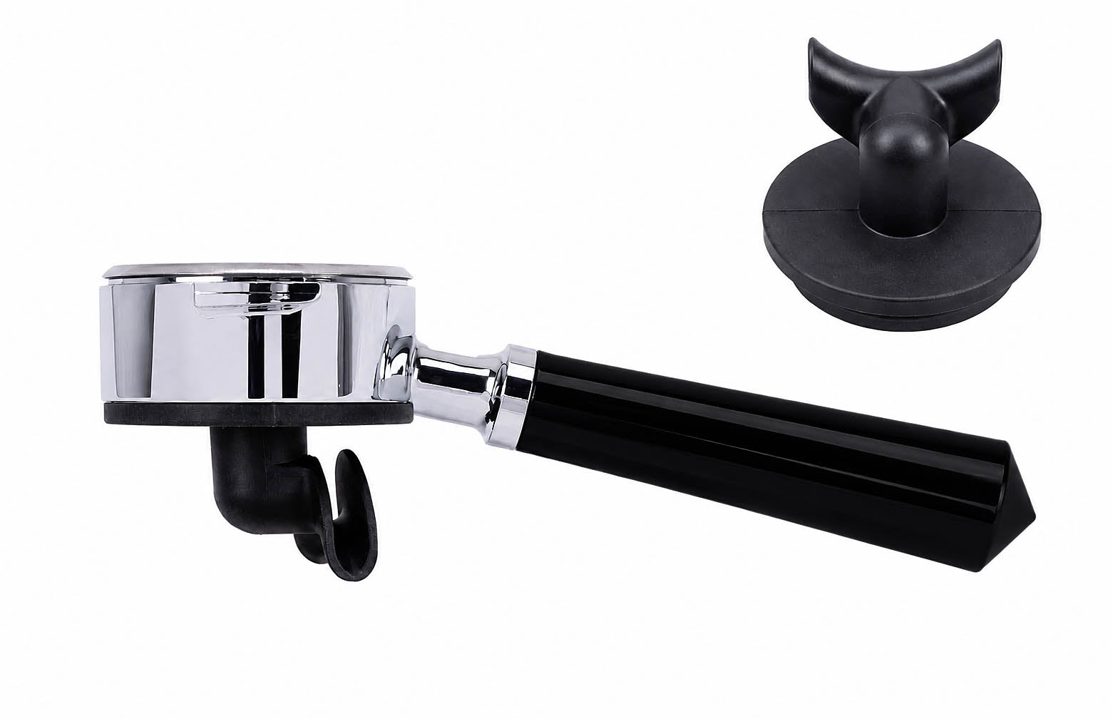 Profitec portafilter with silicone spouts