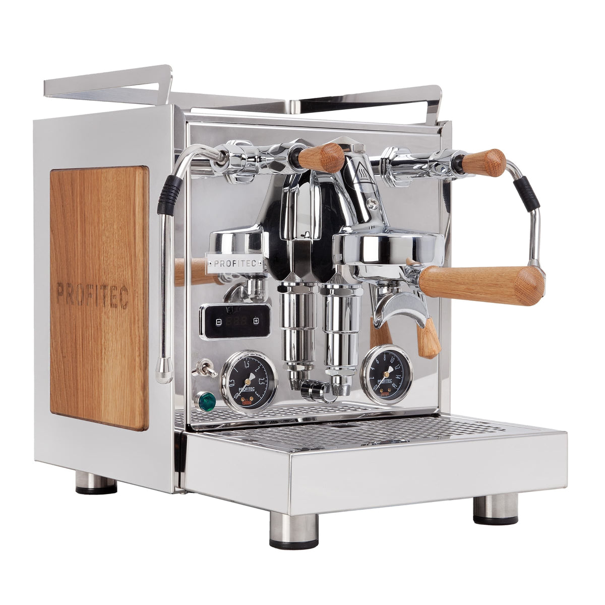 Profitec Pro 600 Oak side and oak tilt valves