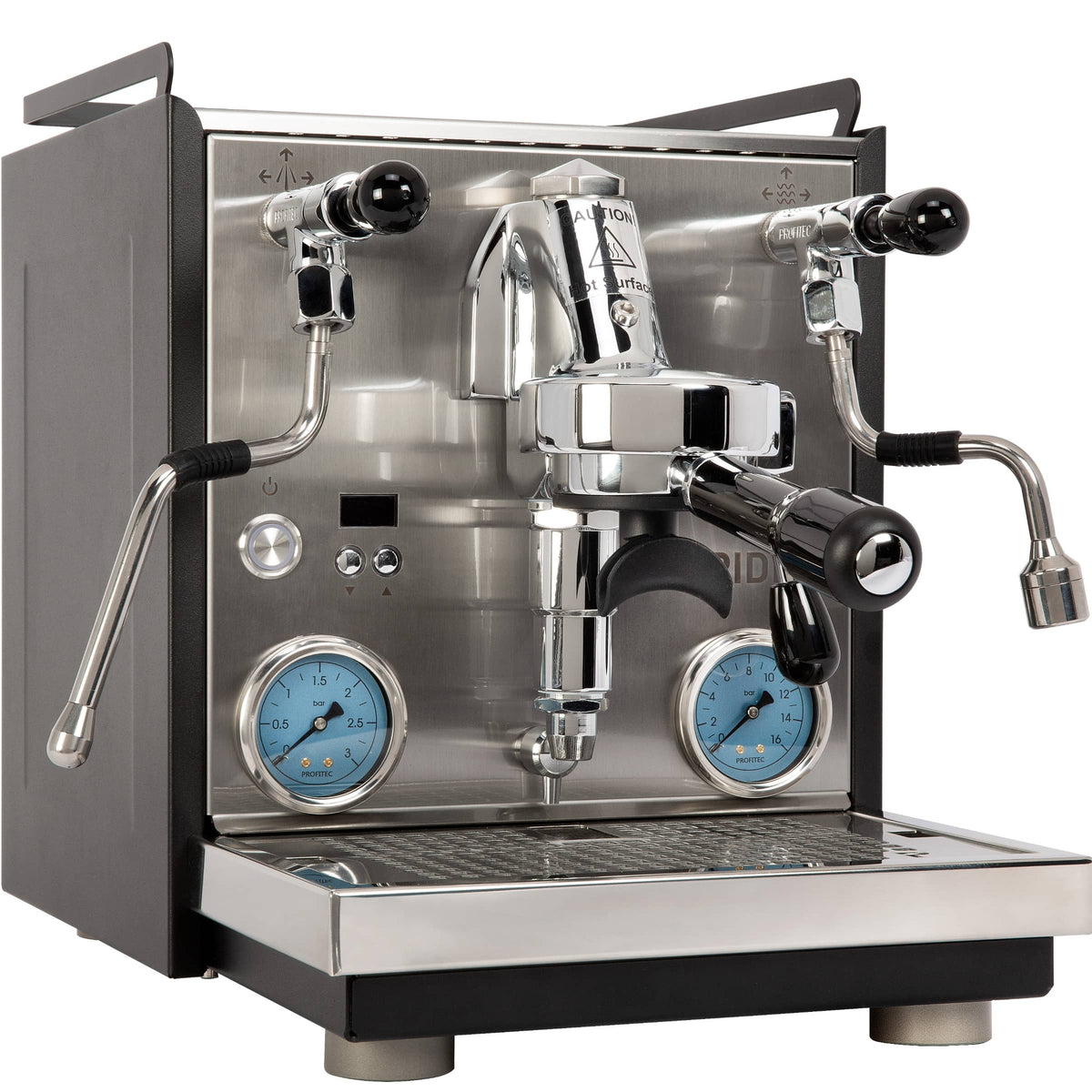 Profitec Ride corner view of espresso machine