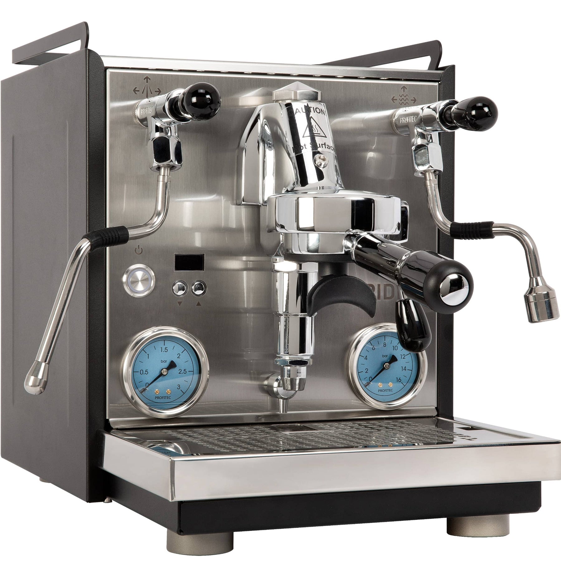 Profitec Ride corner view of espresso machine