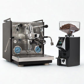 Profitec Ride espresso machine with the eureka specialita smart chrome grinder special offer