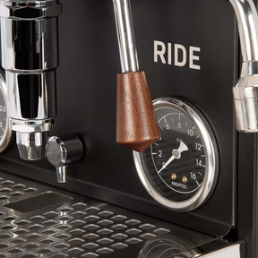 Profitec Ride Matt Black Coffee Machine HCM gauge view