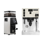 Rancilio Combo Deal - Rancilio Silvia Pro X White and Rancilio Stile Grinder White