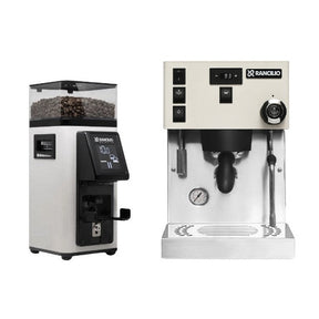 Rancilio Combo Deal - Rancilio Silvia Pro X White and Rancilio Stile Grinder White