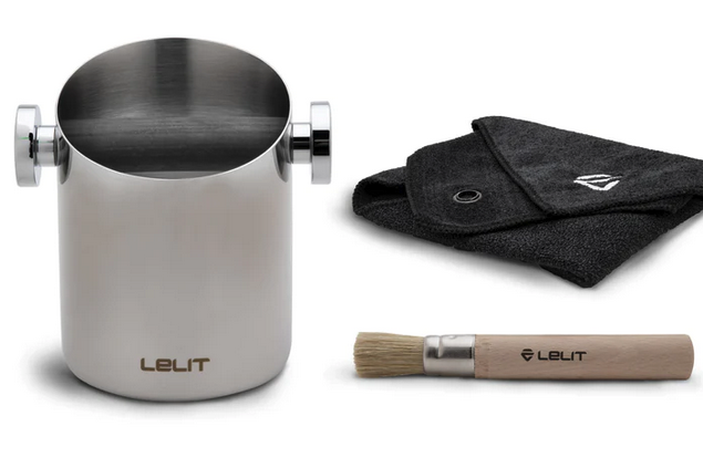 lelit milk jug cloth and brush