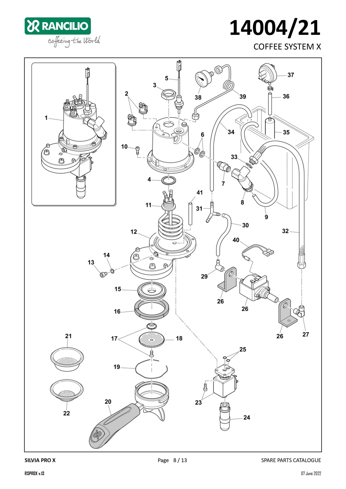 Silvia Pro X Coffee System X