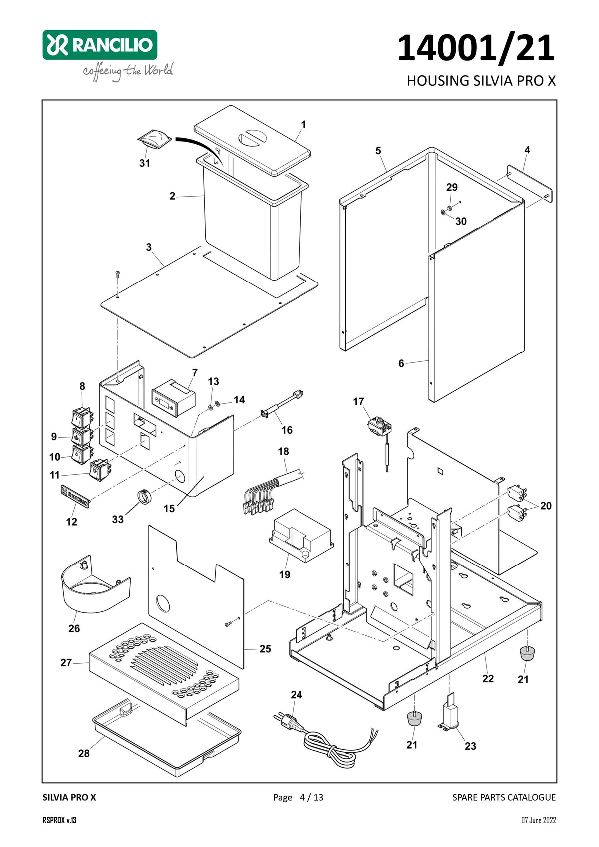 Silvia Pro X Housing/Body