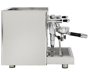 ECM Technika VI espresso machine stainless steel side view