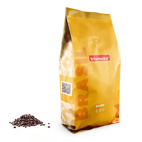 trismoka coffee beans brasil new packaging yellow